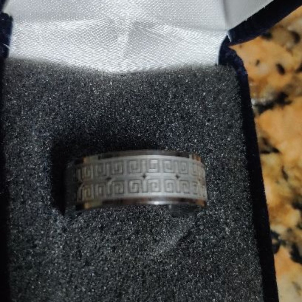Steel Unisex Wide Ring.